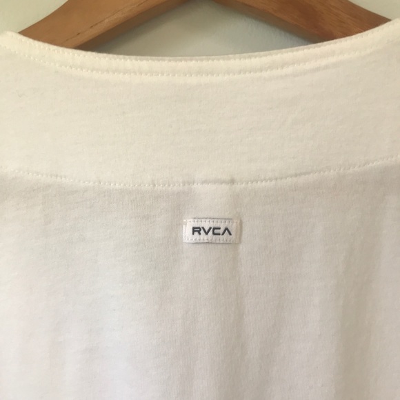 RVCA Button Up V Neck Tee Shirt, Size S - Picture 11 of 12